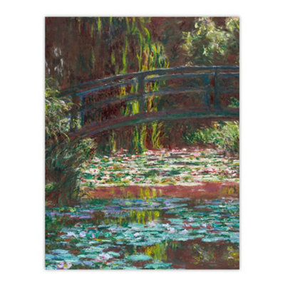 Artery8 Water Lily Pond With Bridge Claude Monet Vintage Wall Art Poster Print 12X16" from B&Q
