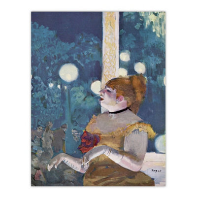 Artery8 Cafe Concert Song Of The Dog Edgar Degas Vintage Wall Art Poster Print 12X16" from B&Q