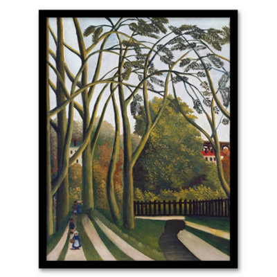 Artery8 The Banks Of The Bievre Rousseau Vintage Framed Wall Art Print 12X16" from B&Q
