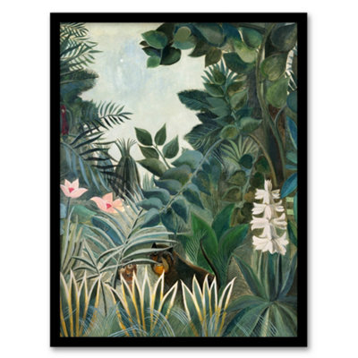 Artery8 The Dream Equatorial Jungle Rousseau Vintage Framed Wall Art Print 12X16" from B&Q