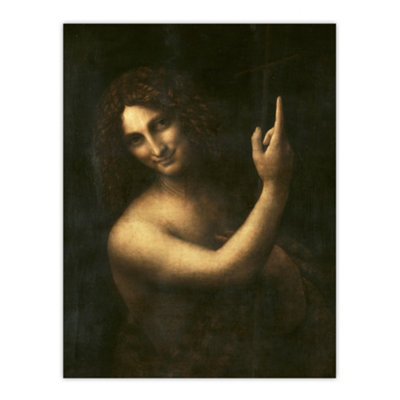 Artery8 Da Vinci Saint John Vintage Wall Art Poster Print 12X16" from B&Q