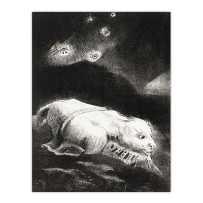 Artery8 Life Awakening In Obscure Matter Redon Vintage Wall Art Poster Print 12X16" from B&Q
