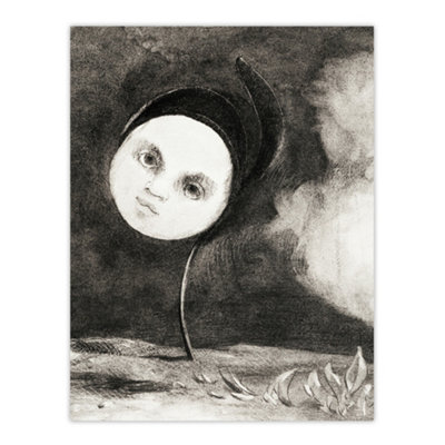 Artery8 Strange Flower With A Face Redon Vintage Wall Art Poster Print 12X16" from B&Q