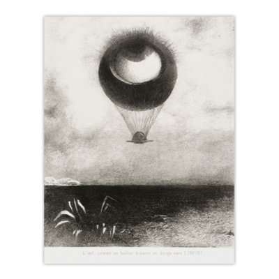 Artery8 The Eye Like A Strange Balloon Redon Vintage Wall Art Poster Print 12X16" from B&Q
