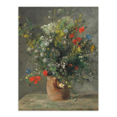 Artery8 Wildflowers In A Vase Renoir Vintage Wall Art Poster Print 12X16" from B&Q