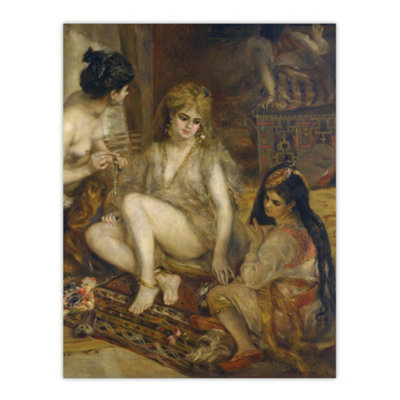 B&Q -  Interior Of A Harem In Montmartre Renoir Vintage Wall Art Poster Print 12X16"