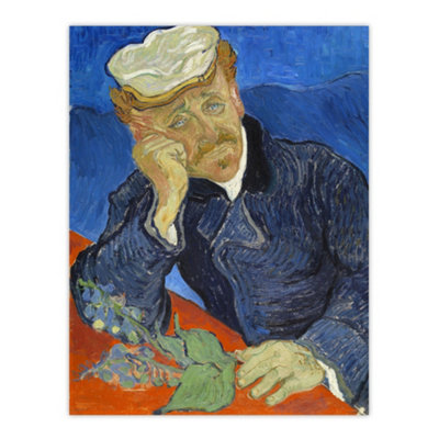 Artery8 Dr Paul Gachet Portrait Van Gogh Vintage Wall Art Poster Print 12X16" from B&Q