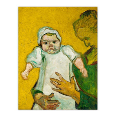 B&Q -  Madame Roulin And Her Baby Van Gogh Vintage Wall Art Poster Print 12X16"