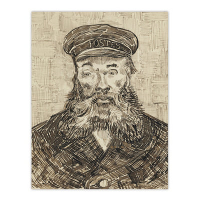 Artery8 Sketch Portrait Joseph Roulin Van Gogh Vintage Wall Art Poster Print 12X16" from B&Q