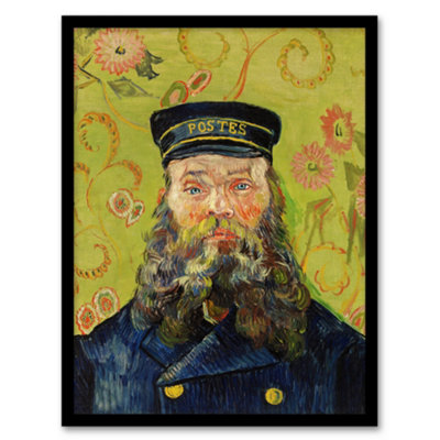 B&Q -  The Postman Joseph Roulin Van Gogh Vintage Framed Wall Art Print 12X16"
