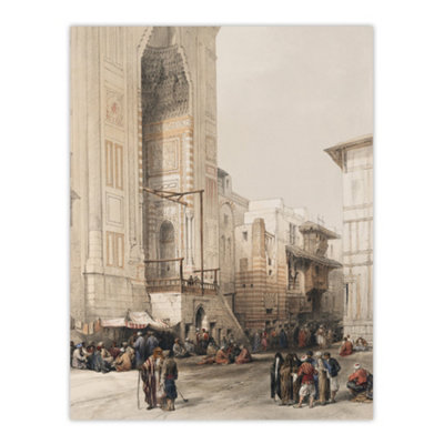 Artery8 Mosque Of Sultan Hassan Grand Entrance Roberts Wall Art Poster Print 12X16" from B&Q