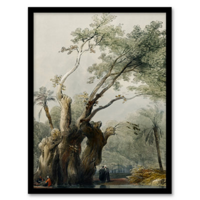 Artery8 The Holy Tree Of Metereah D. Roberts Vintage Framed Wall Art Print 12X16" from B&Q