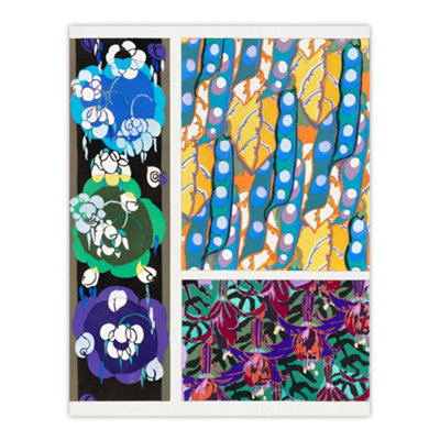 Artery8 Colourful Floral Art Deco Patterns Benedictus Wall Art Poster Print 12X16" from B&Q