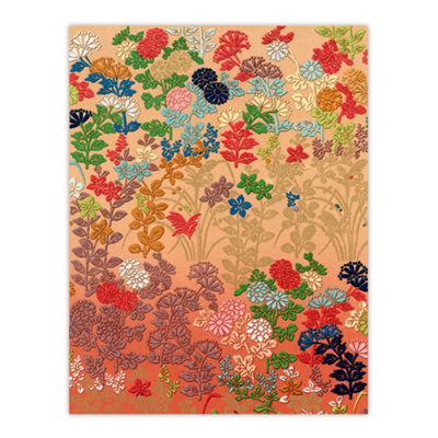 Artery8 Floral Japanese Fan Pattern G A Audsley Vintage Wall Art Poster Print 12X16" from B&Q