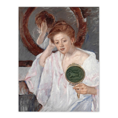 Artery8 Denise At Her Dressing Table Cassatt Vintage Wall Art Poster Print 12X16"
