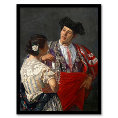 Artery8 Offering The Panel To A Bullfighter Cassatt Framed Wall Art Print 12X16" from B&Q