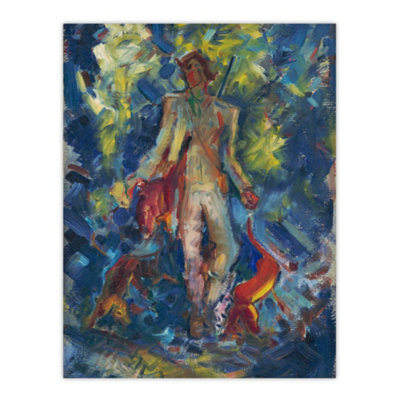 Artery8 Huntsman With Two Dogs Arnold Weisz Kubincan Wall Art Poster Print 12X16" from B&Q