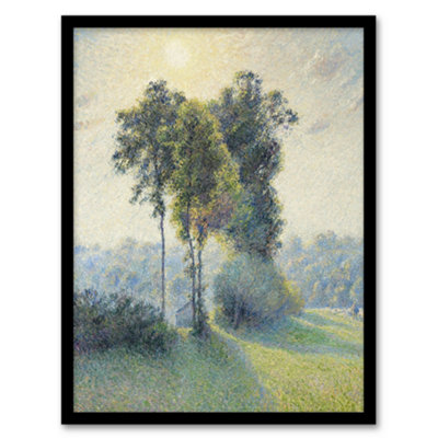 Artery8 Sunset Landscape At Saint Charles Pissarro Framed Wall Art Print 12X16" from B&Q