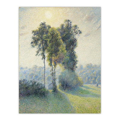 Artery8 Sunset Landscape At Saint Charles Pissarro Wall Art Poster Print 12X16" from B&Q