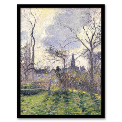 Artery8 The Bell Tower Of Bazincourt Pissarro Framed Wall Art Print 12X16" from B&Q