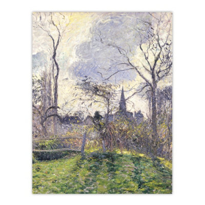 Artery8 The Bell Tower Of Bazincourt Pissarro Wall Art Poster Print 12X16" from B&Q