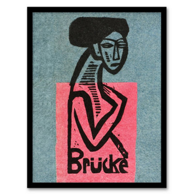 Artery8 Die Brucke Artist Group Exhibition Kirchner Framed Wall Art Print 12X16" from B&Q