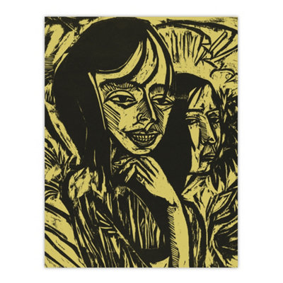 Artery8 Fehmarn Girls Portrait Ernst Ludwig Kirchner Wall Art Poster Print 12X16" from B&Q