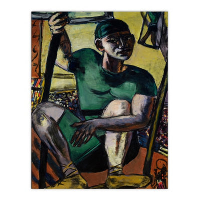 Artery8 Acrobat Portrait On The Trapeze Max Beckmann Wall Art Poster Print 12X16" from B&Q