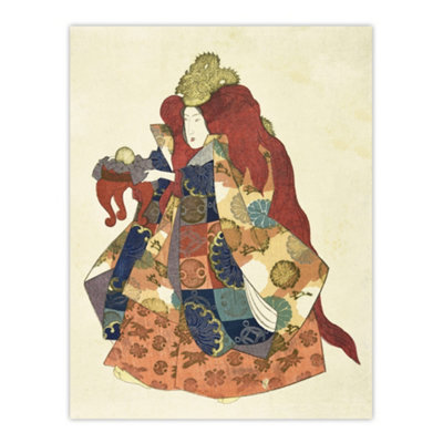 Artery8 Sea God Riujin Japanese Kabuki Actor Kuniyoshi Wall Art Poster Print 12X16" from B&Q