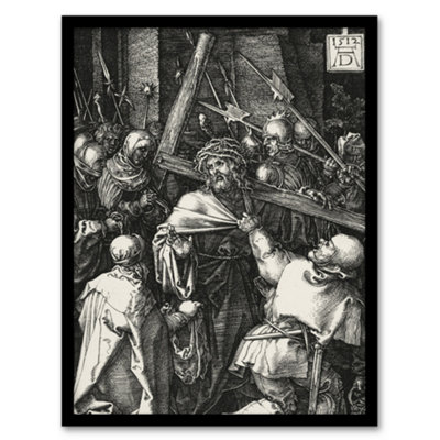 B&Q -  Albrecht Durer Bearing Of The Cross To Golgotha Framed Wall Art Picture Print A4