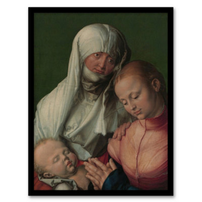 B&Q -  Albrecht Durer The Virgin And Child With Saint Anne Framed Wall Art Print A4