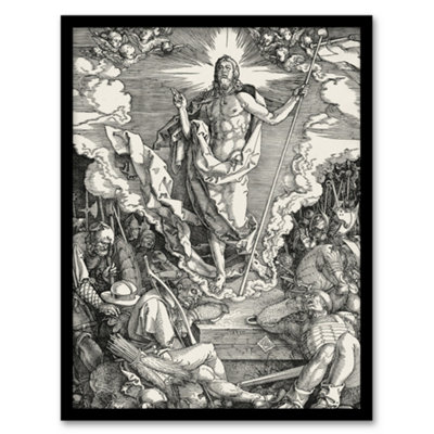 B&Q -  Albrecht Durer Large Passion Series The Resurrection Framed Wall Art Print A3