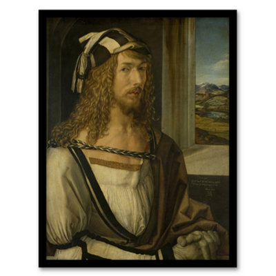 B&Q -  Albrecht Durer Self Portrait At The Age Of Twenty Six Framed Wall Art Print A3