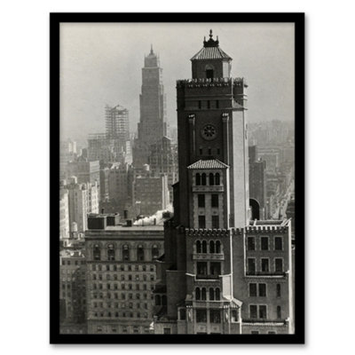 Artery8 Alfred Stieglitz New York City Cityscape Photograph Framed Wall Art Print A3 from B&Q