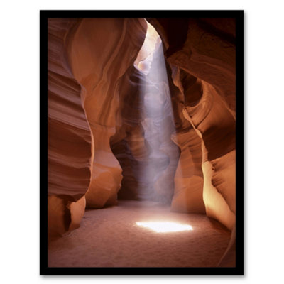 B&Q -  Carol M Highsmith Light Shaft Arizona Slot Canyon Framed Wall Art Print A3