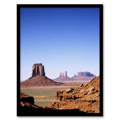 B&Q -  Carol M Highsmith Monument Valley Landscape Photograph Framed Wall Art Print A3