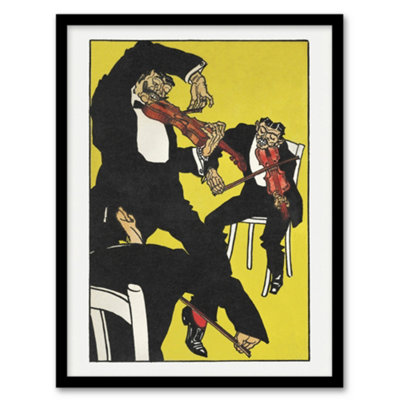B&Q -  Moriz Jung Musicians Between 3 And 4 In The Morning Framed Wall Art Print A3