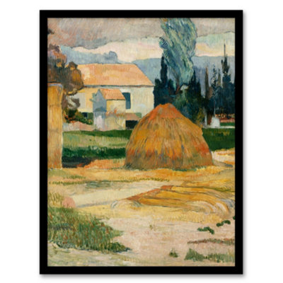 B&Q -  Paul Gauguin Landscape Near Arles Oil Painting Framed Wall Art Picture Print A3