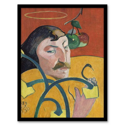 B&Q -  Paul Gauguin Self Portrait With Halo And Snake Framed Wall Art Picture Print A3