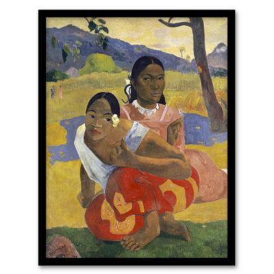 B&Q -  Paul Gauguin When Will You Marry Oil Painting Framed Wall Art Picture Print A3