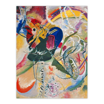 B&Q -  Improvisation 35 Colourful Abstract Kandinsky Wall Art Poster Print 12X16"