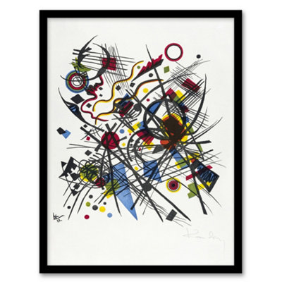 B&Q -  Abstract For Fourth Bauhaus Portfolio Kandinsky Framed Wall Art Print 12X16"