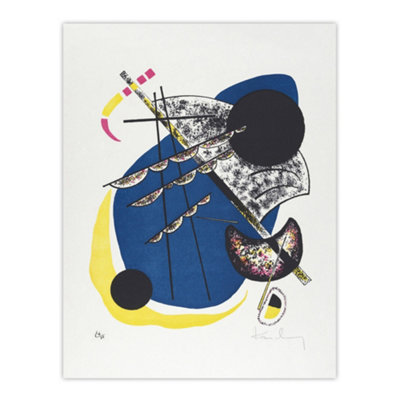 Artery8 Small Worlds Ii Abstract Painting Kandinsky Wall Art Poster Print 12X16" from B&Q
