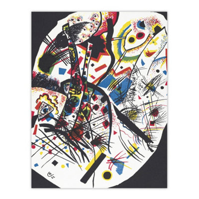 Artery8 Small Worlds Iii Abstract Painting Kandinsky Wall Art Poster Print 12X16" from B&Q