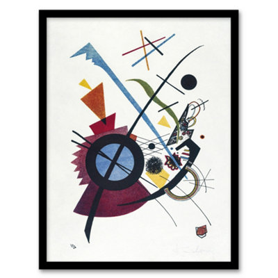 Artery8 Violet Abstract Painting Wassily Kandinsky Framed Wall Art Print 12X16" from B&Q