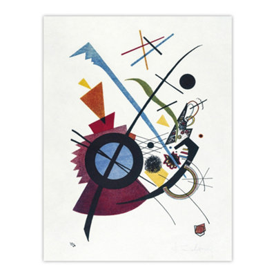 Artery8 Violet Abstract Painting Wassily Kandinsky Wall Art Poster Print 12X16" from B&Q