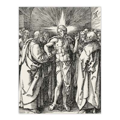 Artery8 Doubting Thomas Bible Scene Albrecht Durer Wall Art Poster Print 12X16" from B&Q