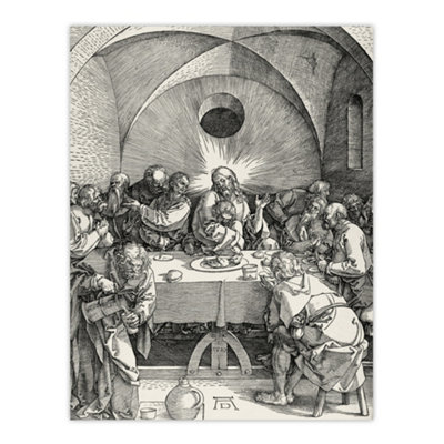 Artery8 Great Passion The Last Supper Albrecht Durer Wall Art Poster Print 12X16" from B&Q