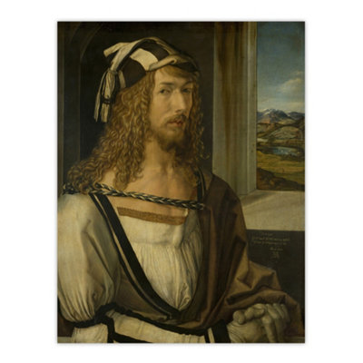 Artery8 Self Portrait Young Artist Albrecht Durer Wall Art Poster Print 12X16" from B&Q