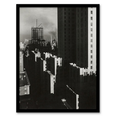 Artery8 Ny City View From The Shelton Stieglitz Framed Wall Art Print 12X16" from B&Q